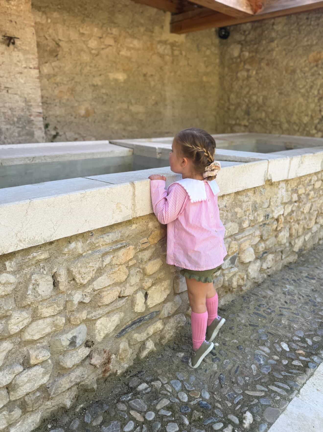 La blouse rayée rose col festonné façon Petit Beurre