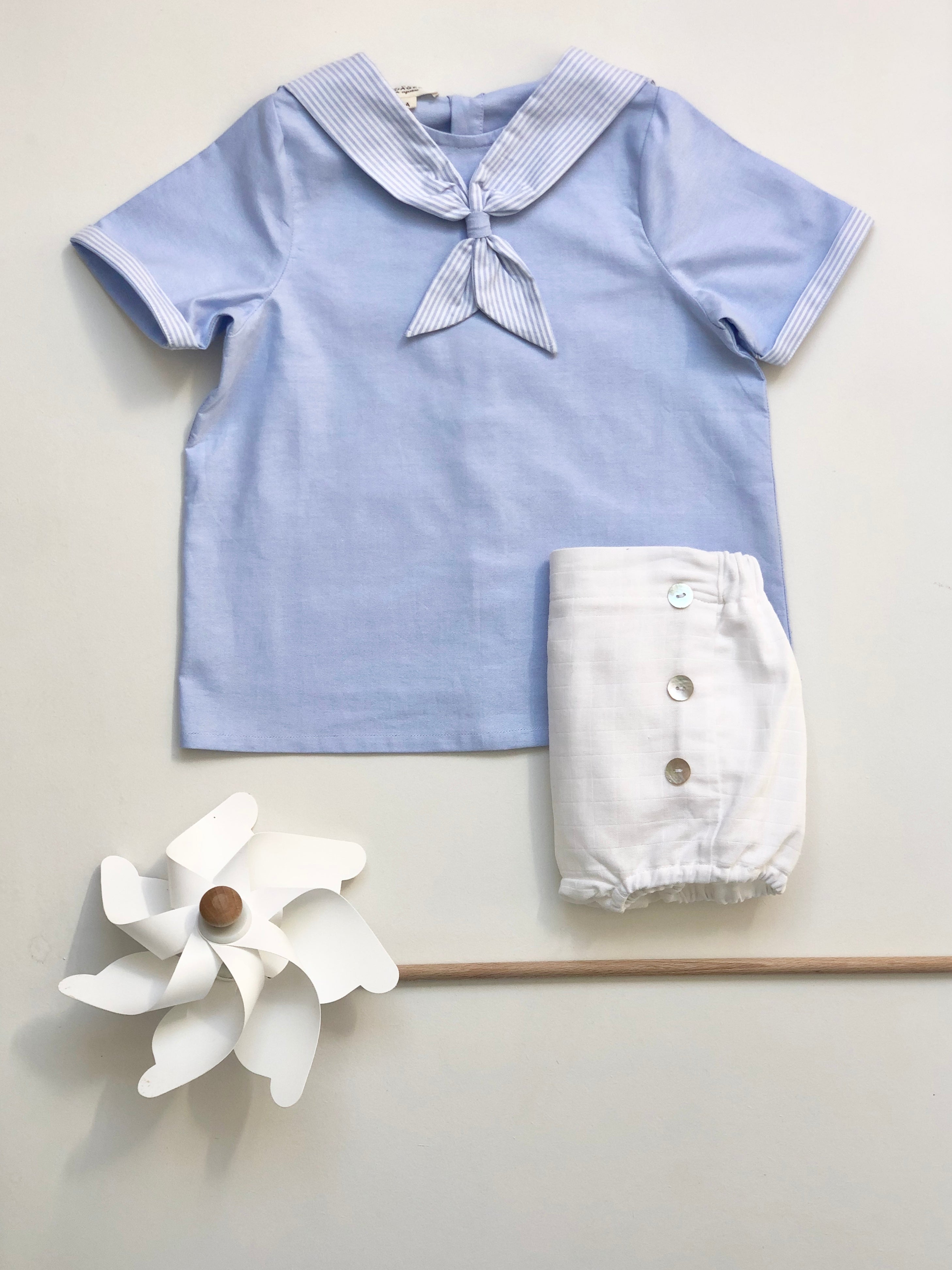 La blouse vareuse ciel Malo