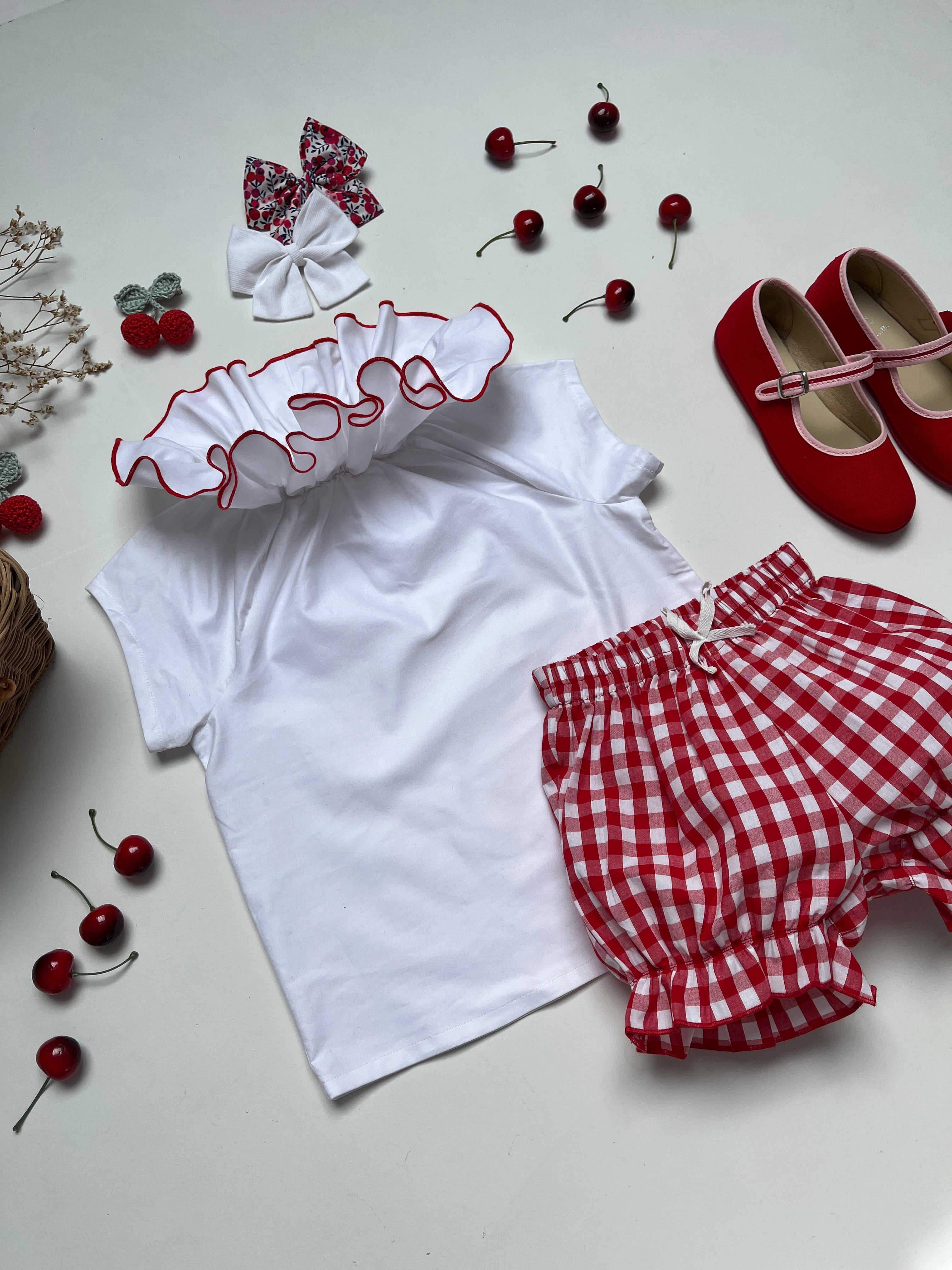 Le pyjama maxi col volanté des petites filles, Félicie