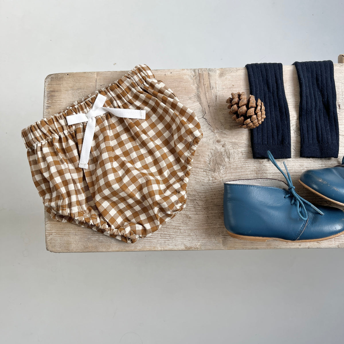 Célestin, le bloomer en vichy ocre