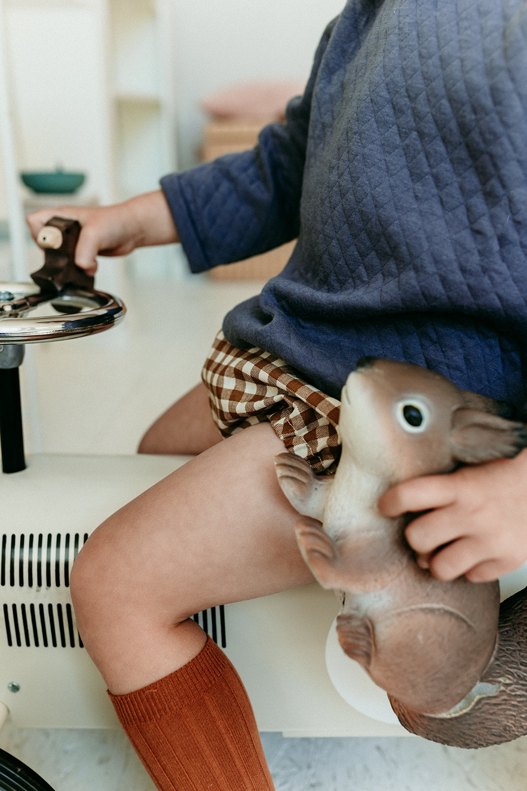 Le sweat à col Louison gris orage