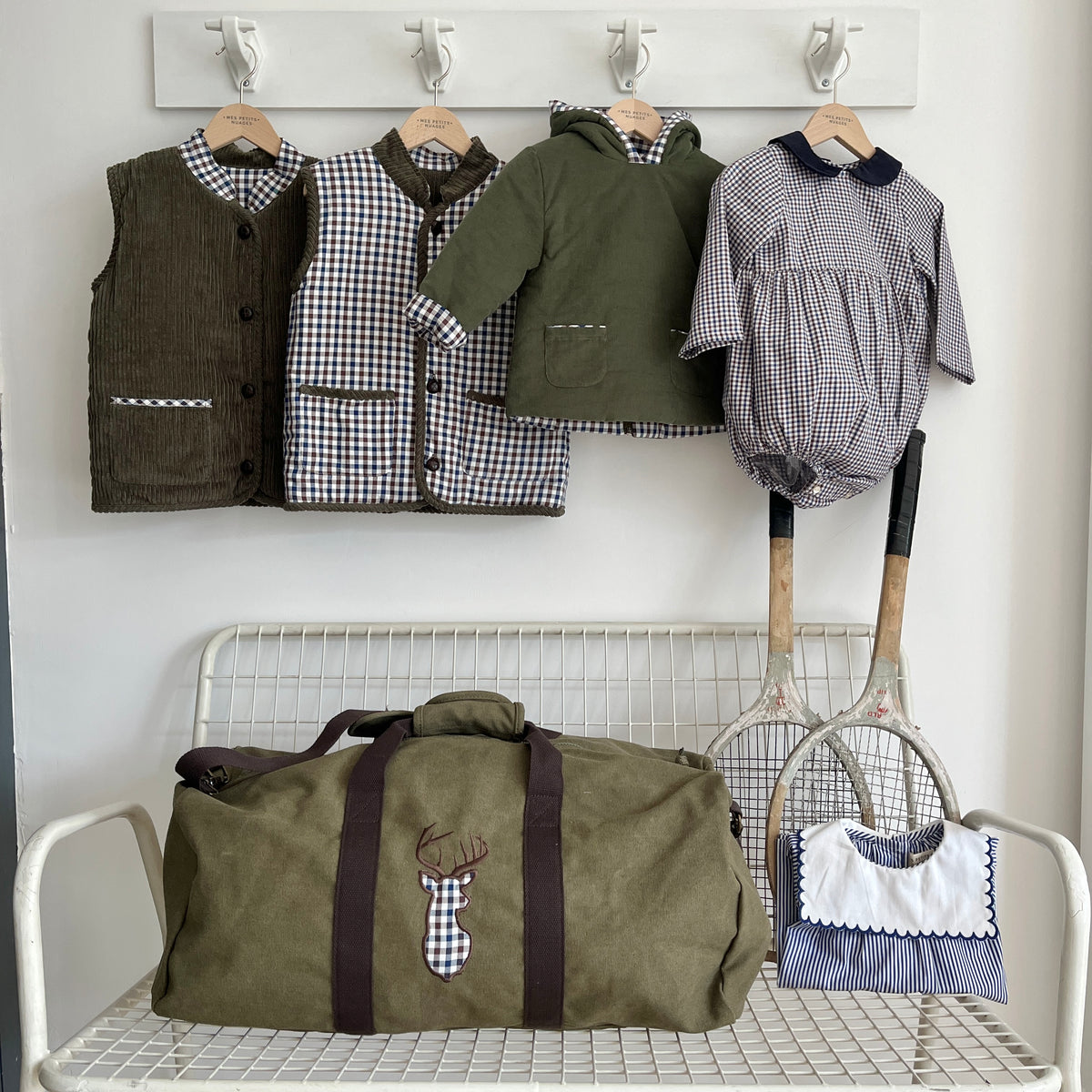 Eustache la petite veste de chasse réversible