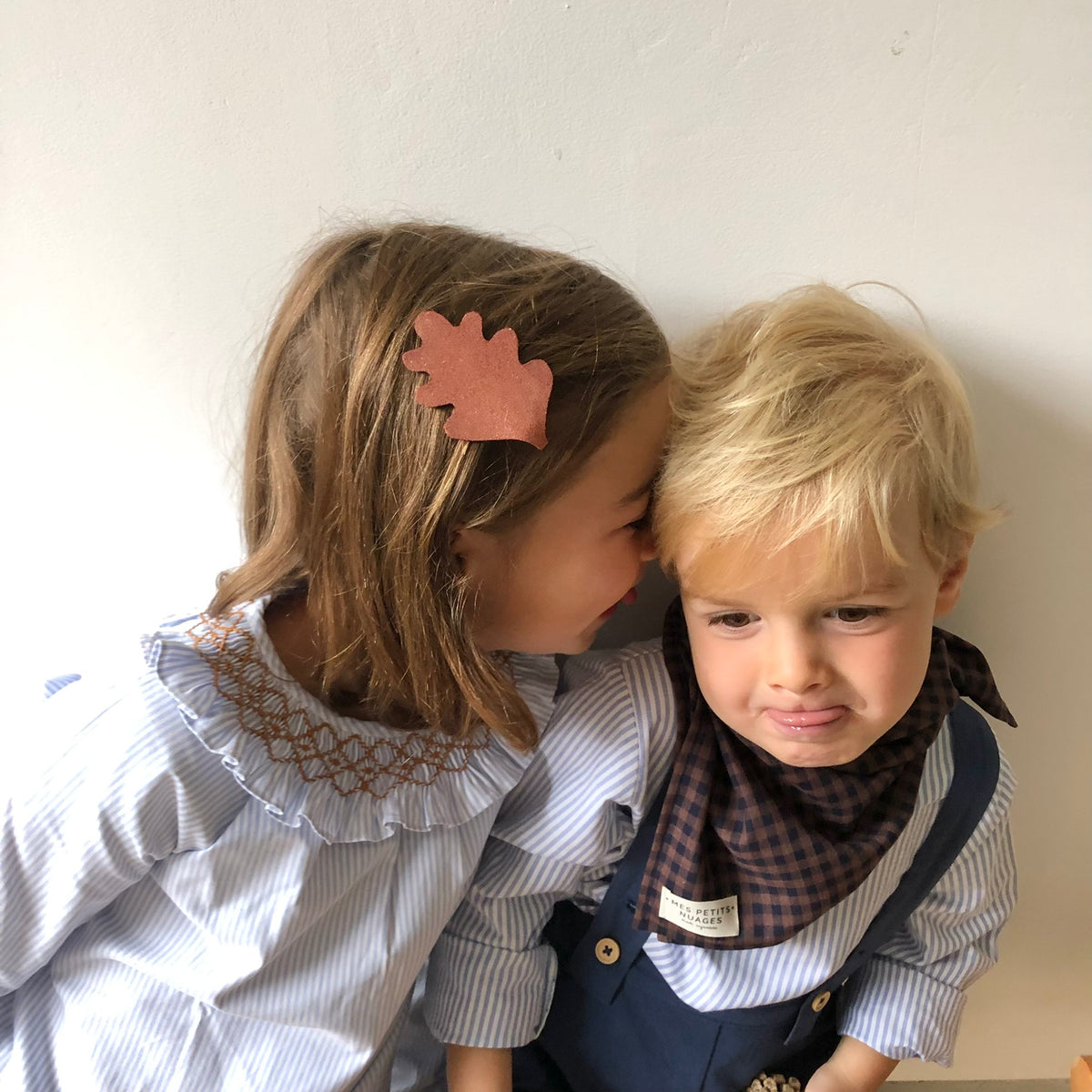 Les barrettes en cuir Automne modèle 7