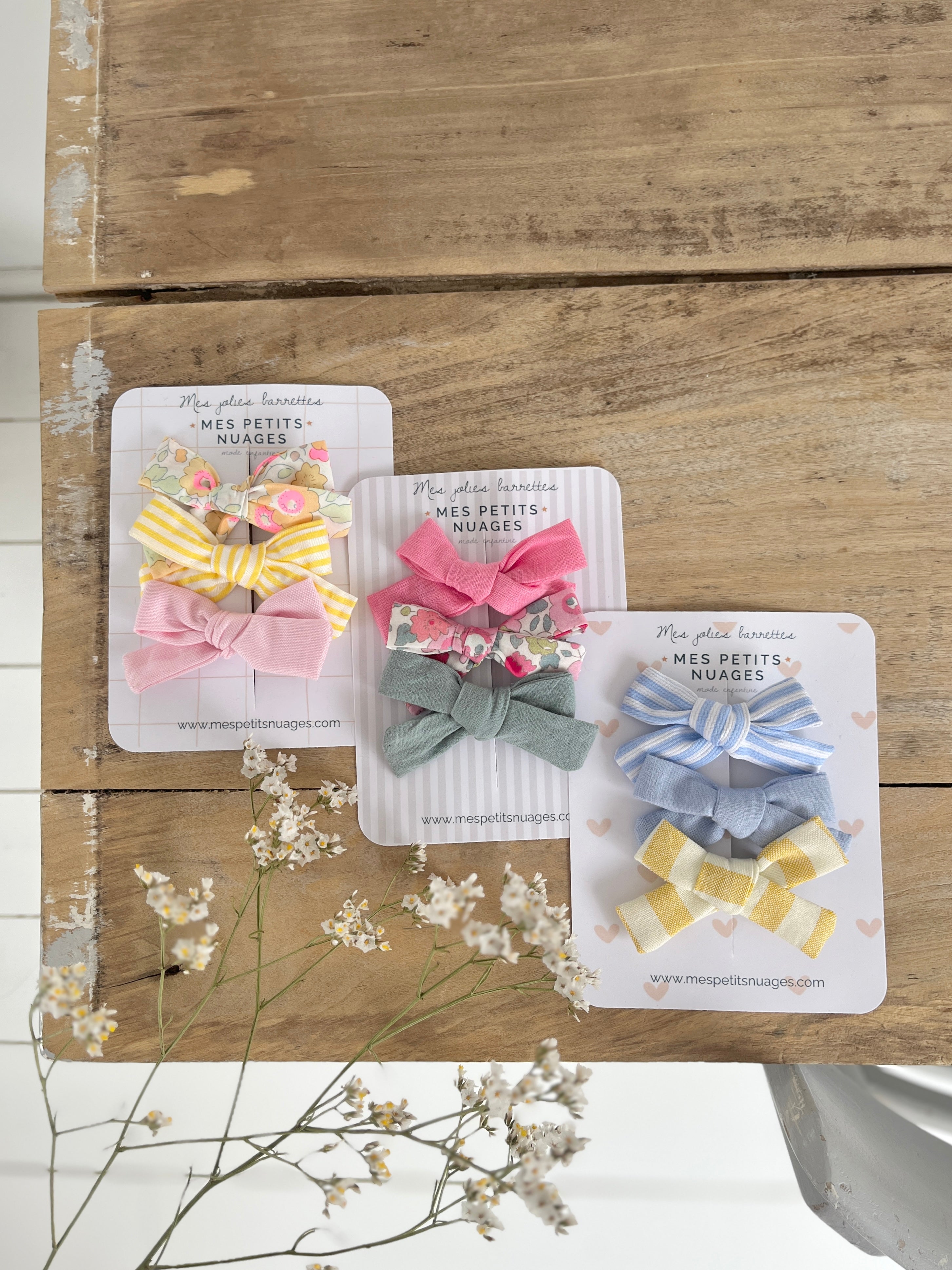 Les barrettes petits nœuds Charlotte modèle 4