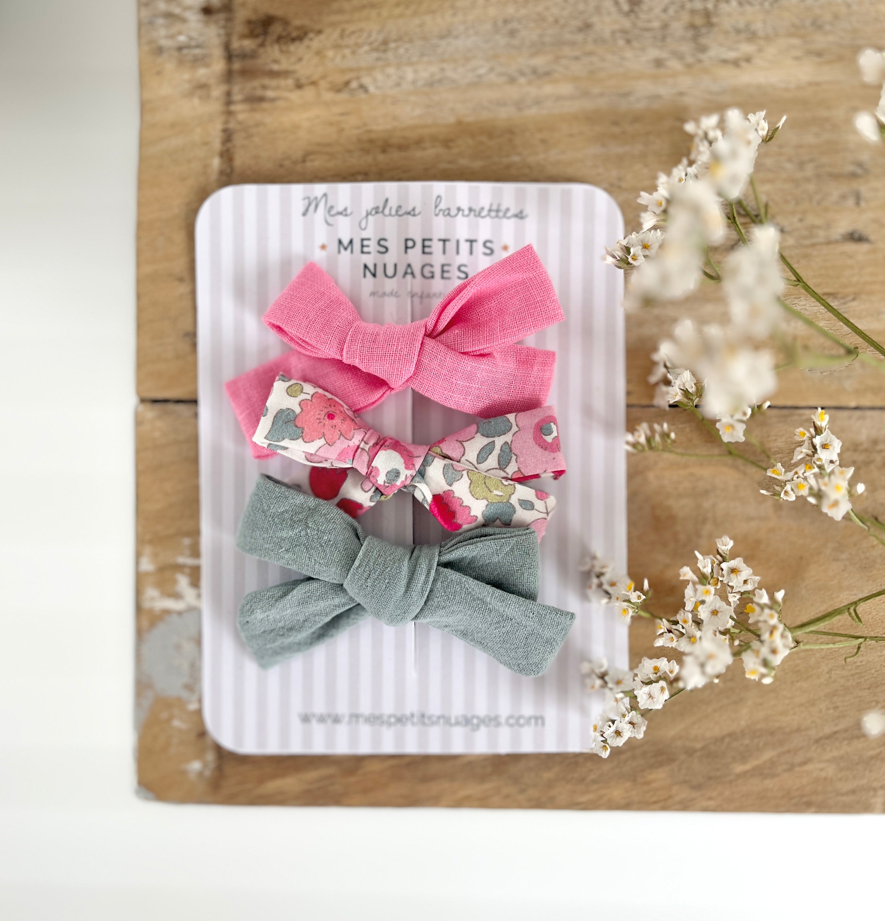 Les barrettes petits nœuds Charlotte modèle 3