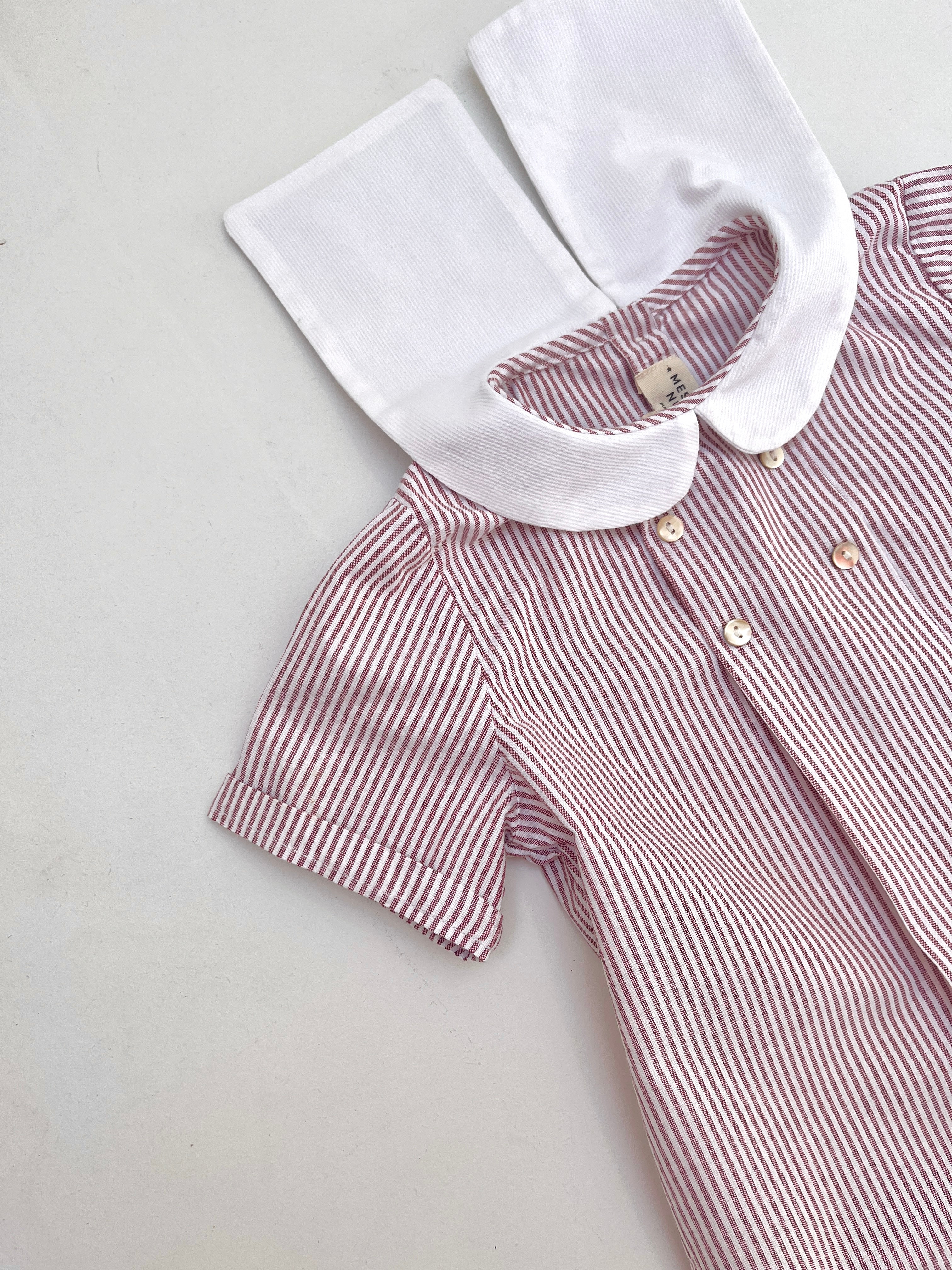 La blouse col marin Arthus rayée rouge
