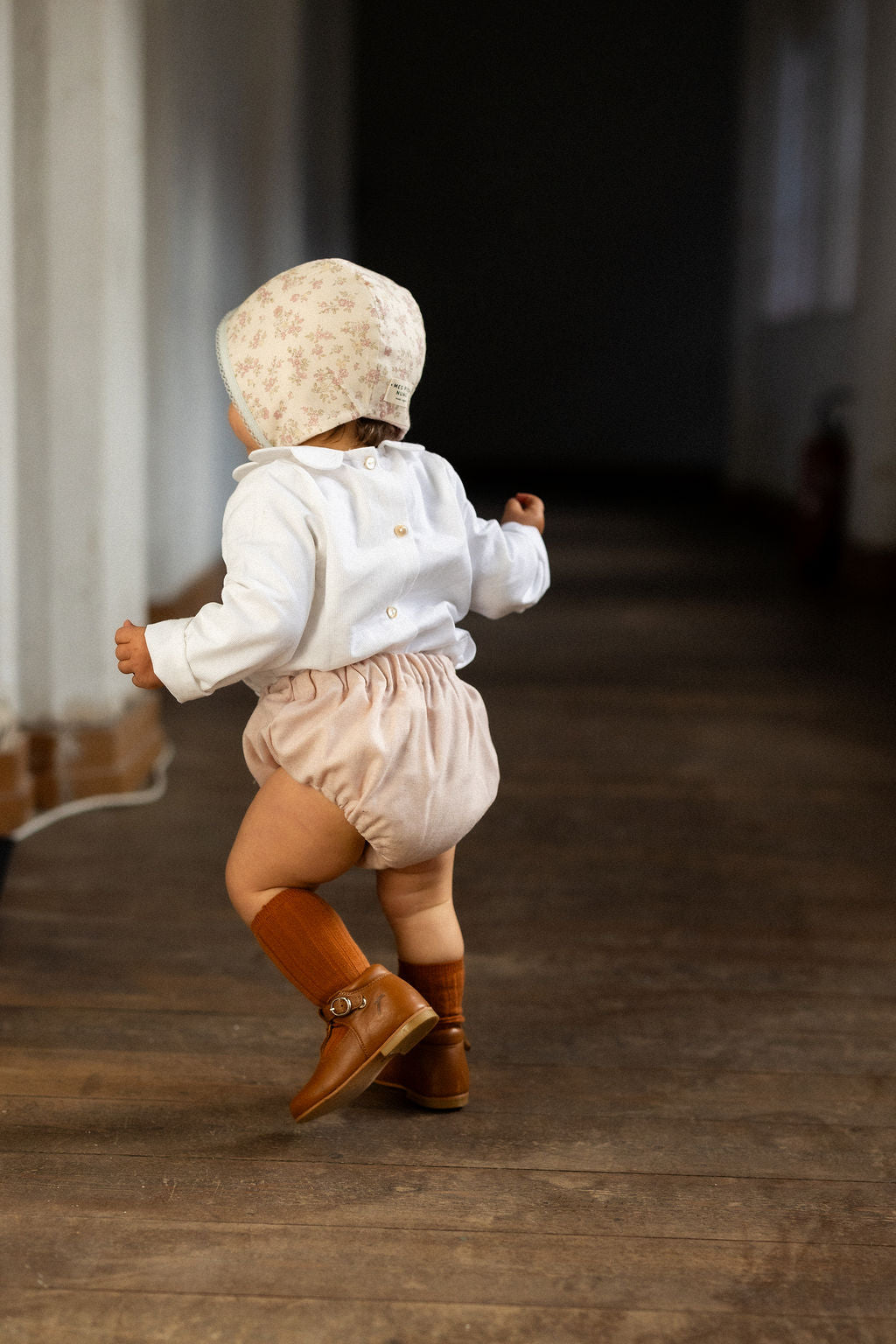 Célestin, le bloomer en flanelle rose poudré