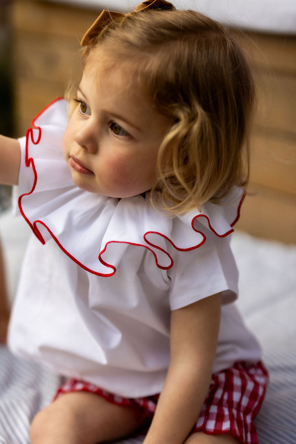 Le pyjama maxi col volanté des petites filles, Félicie