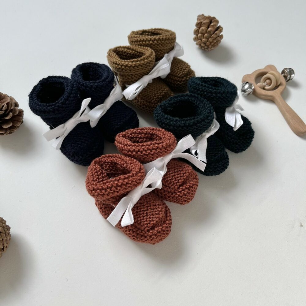 Baby chaussons tricotés Emile – Image 5