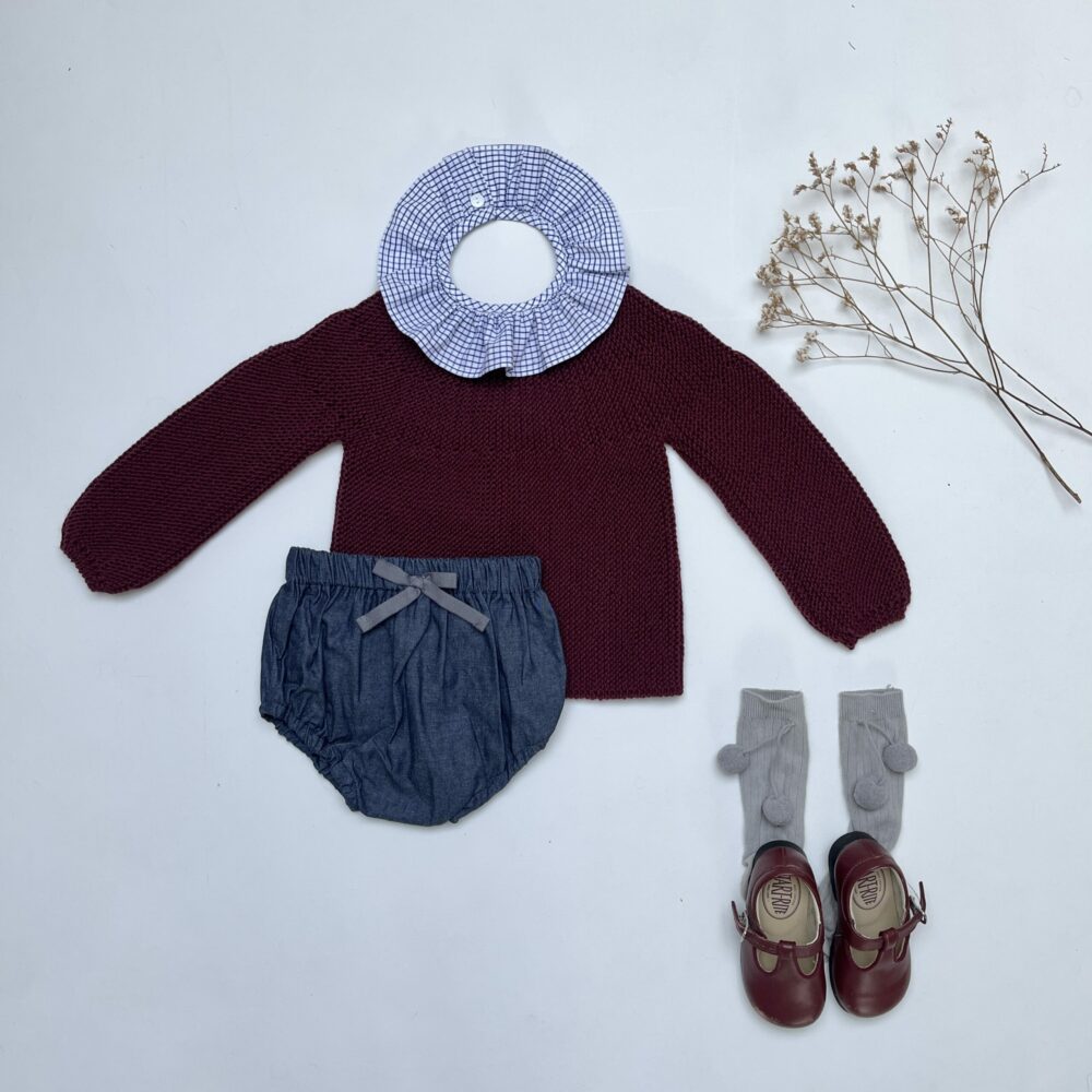 Célestin, le bloomer à noeud denim – Image 4