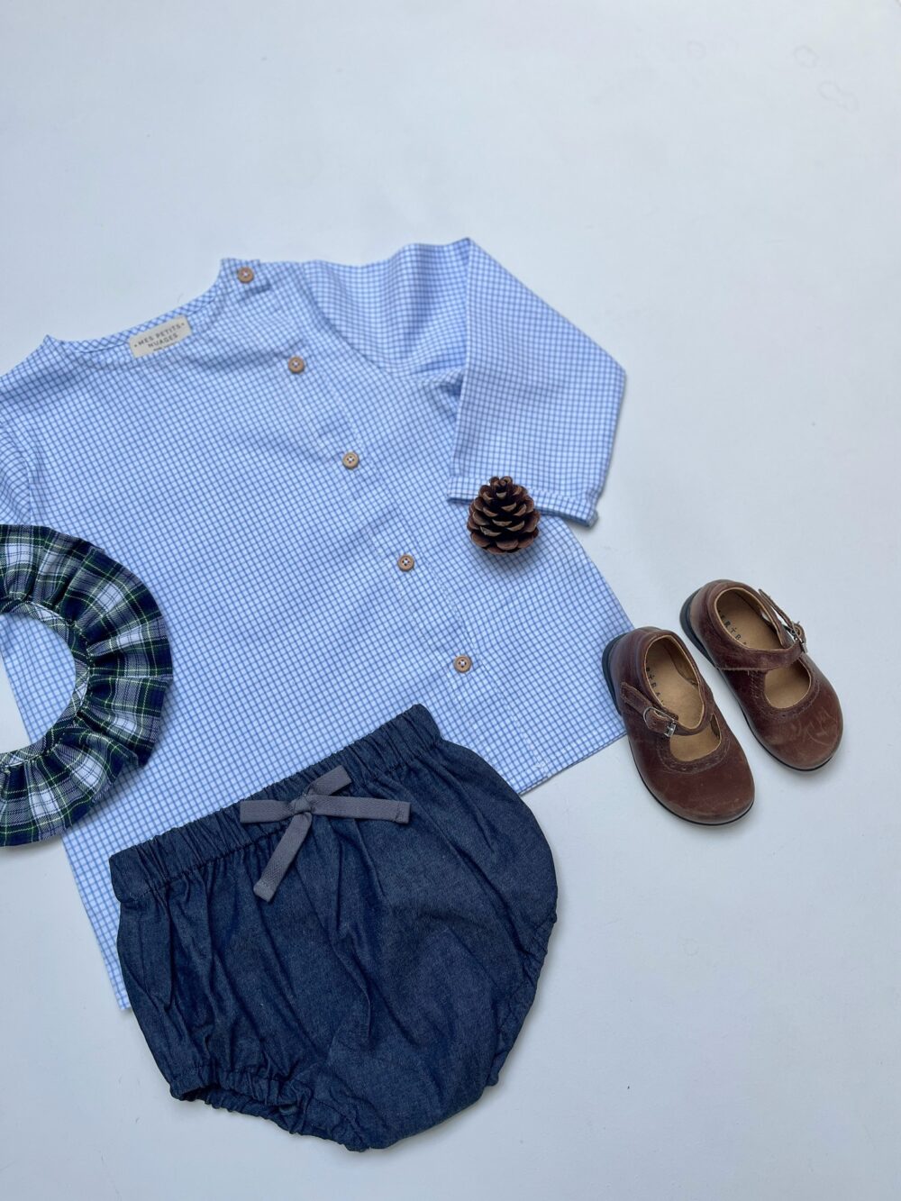 La blouse Jean avec la patte de boutonnière côté – Image 8