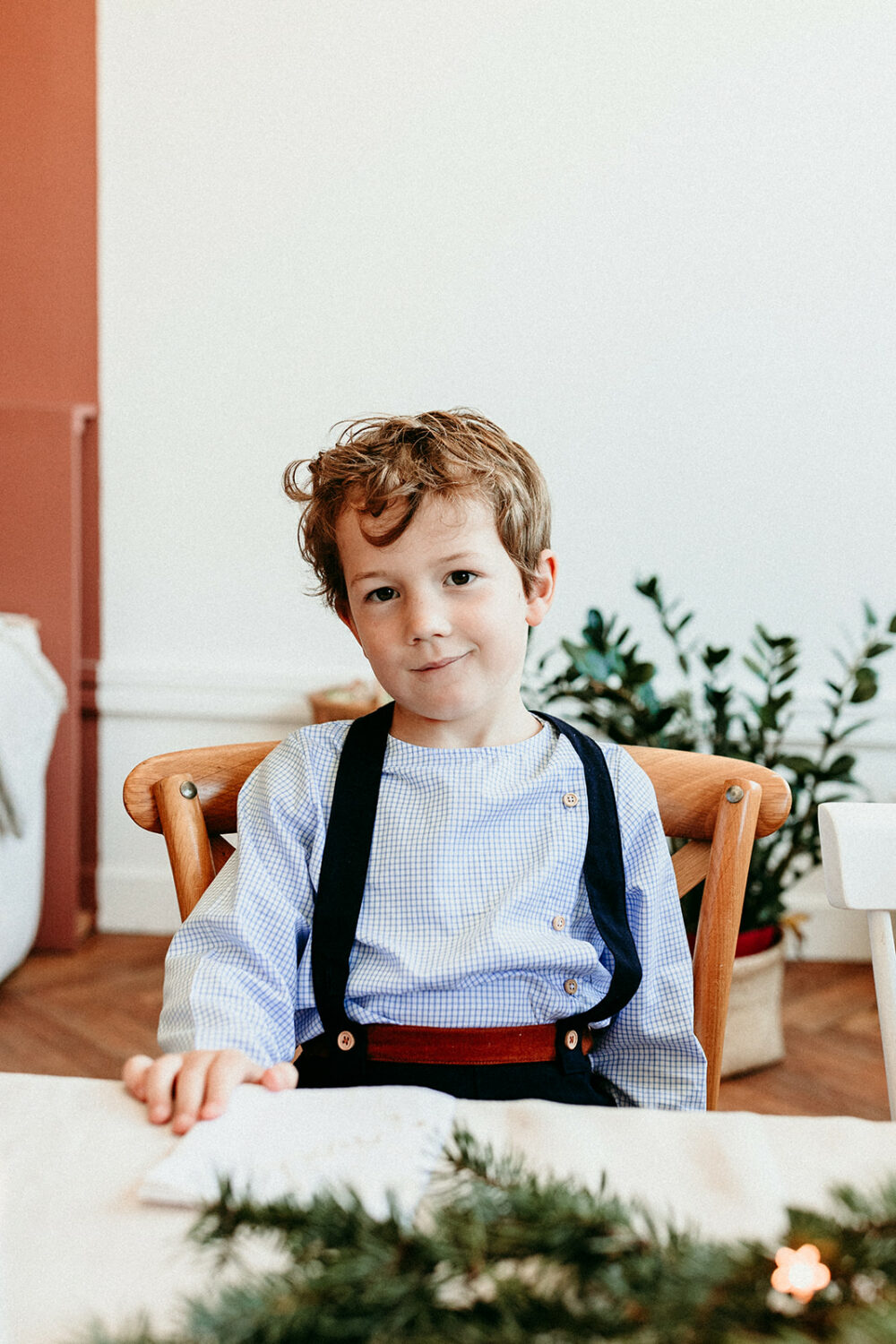 La blouse Jean avec la patte de boutonnière côté – Image 2