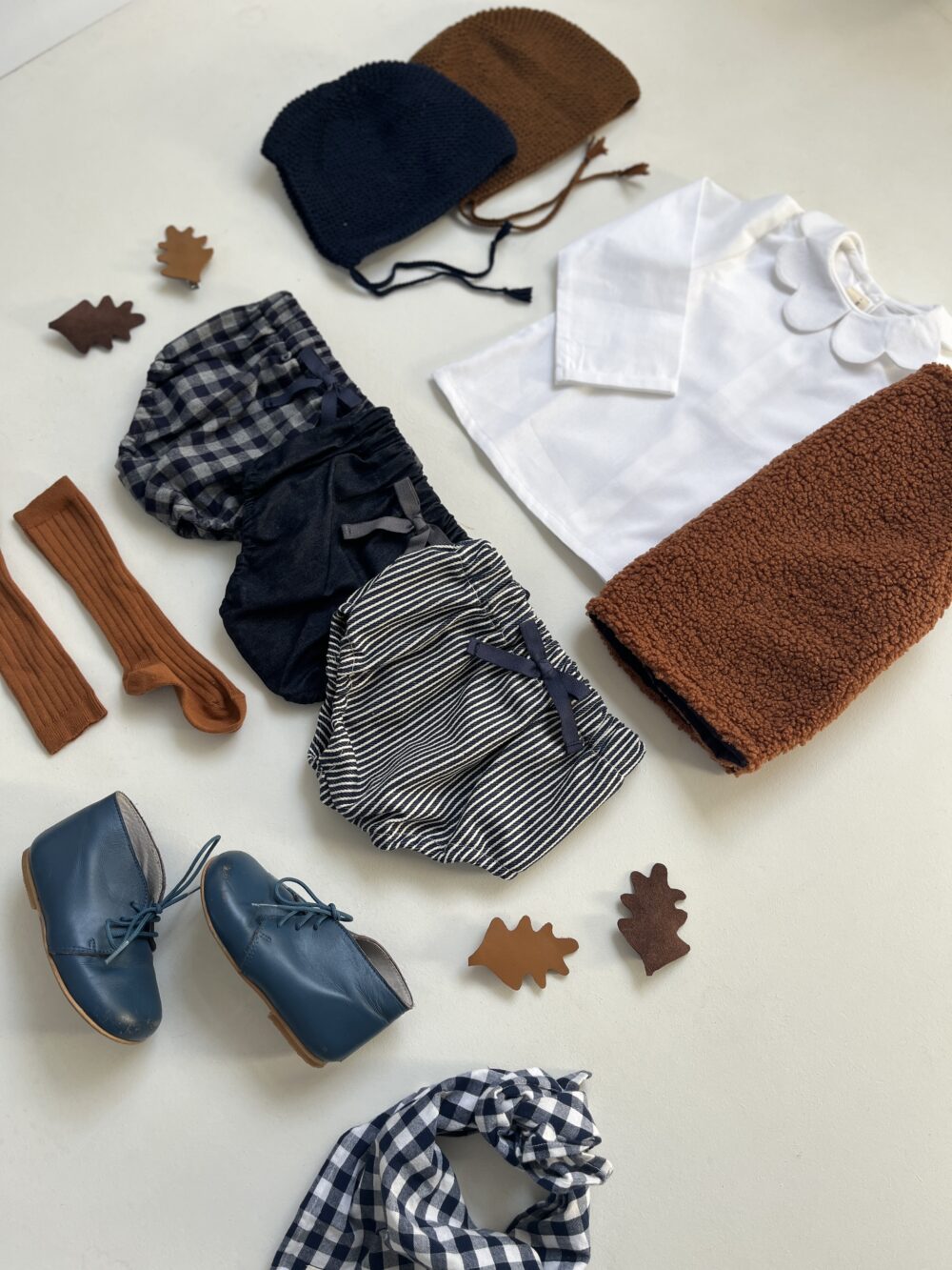 Célestin, le bloomer à noeud denim rayé oshkosh – Image 2