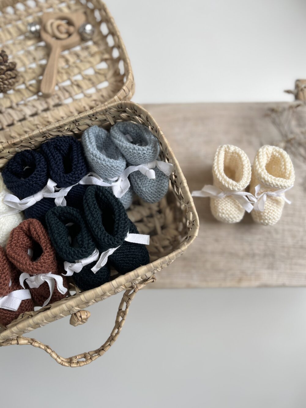 Baby chaussons tricotés Emile – Image 7