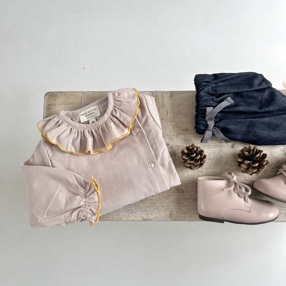 La blouse Eléonore avec col volanté festonné – Image 2