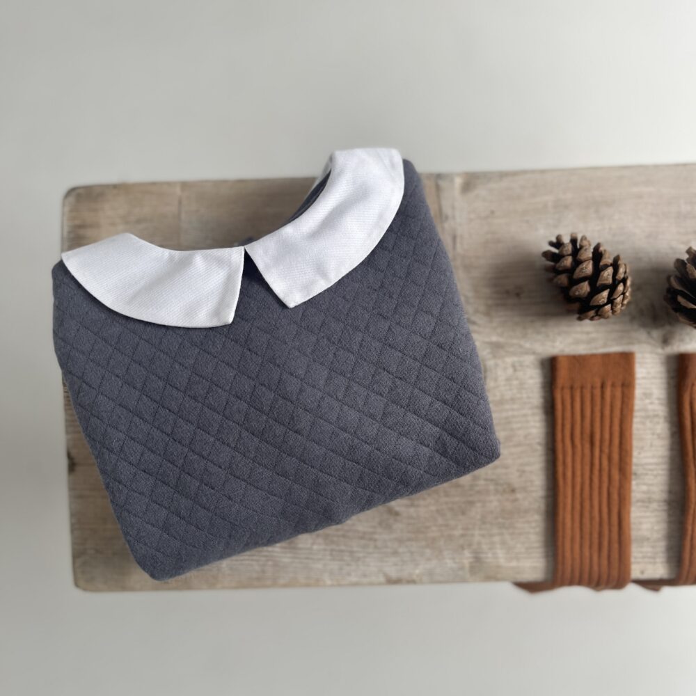 Le sweat à col Louison gris orage