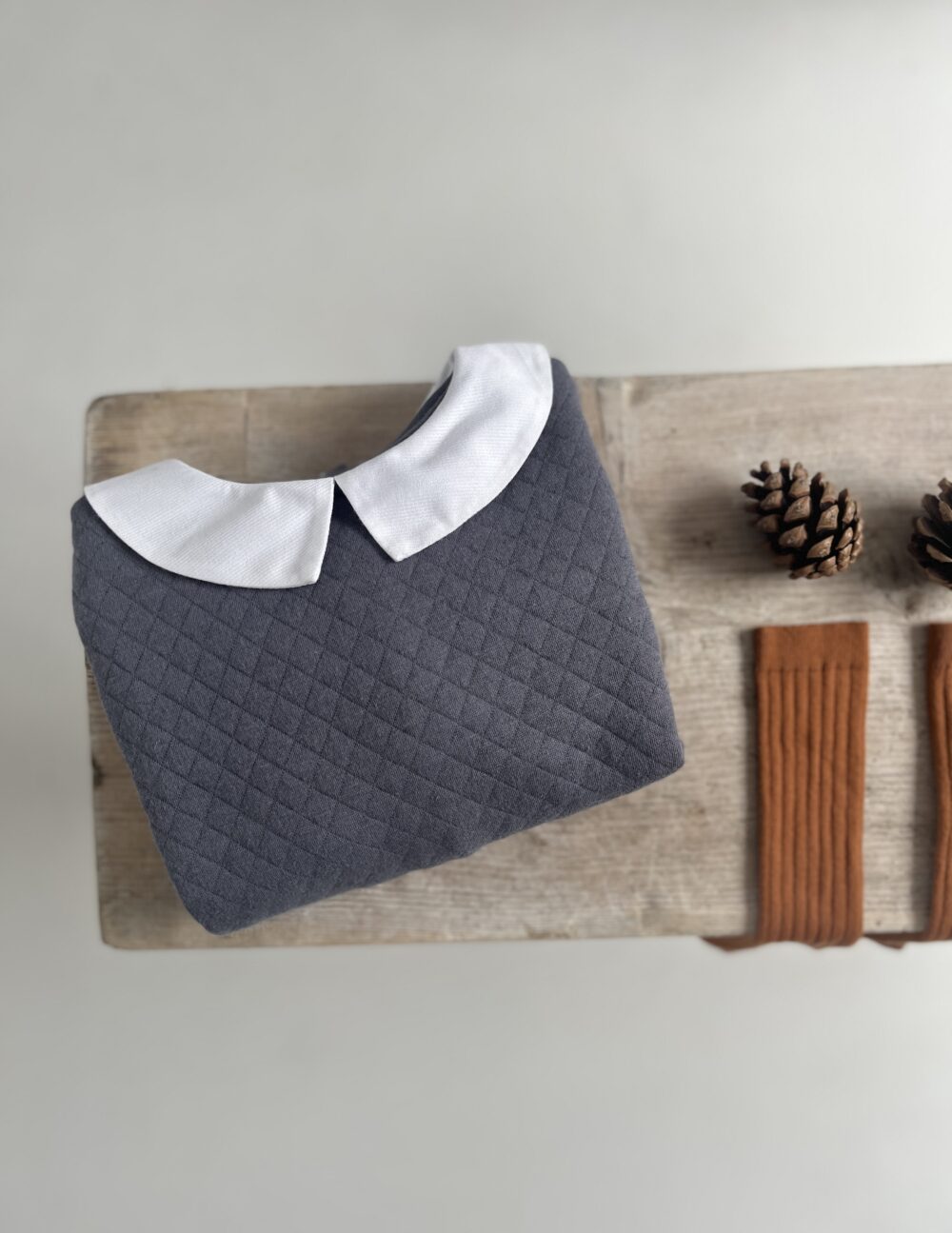 Le sweat à col Louison gris orage