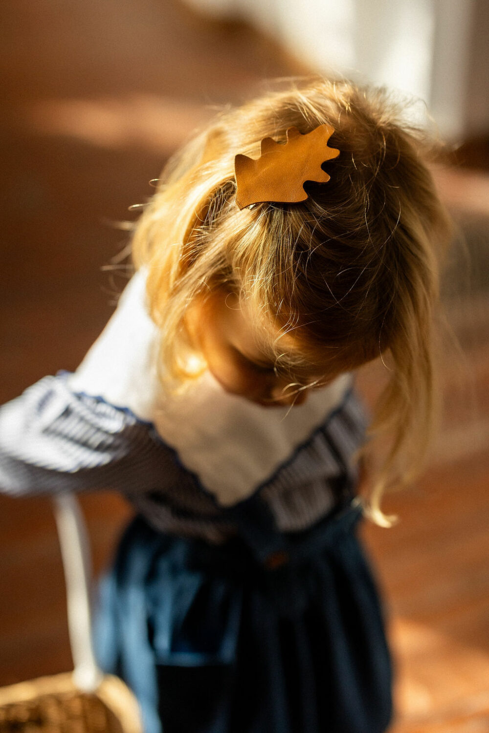 La barrette en cuir Automne – Image 3